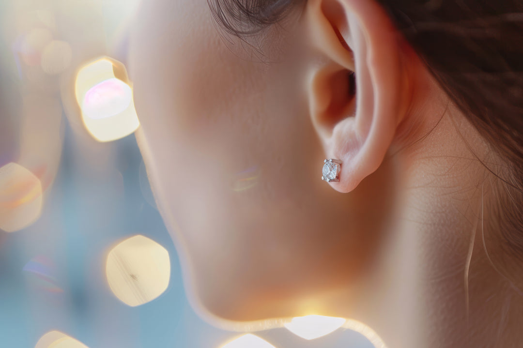 1 Karat Stud Earrings
