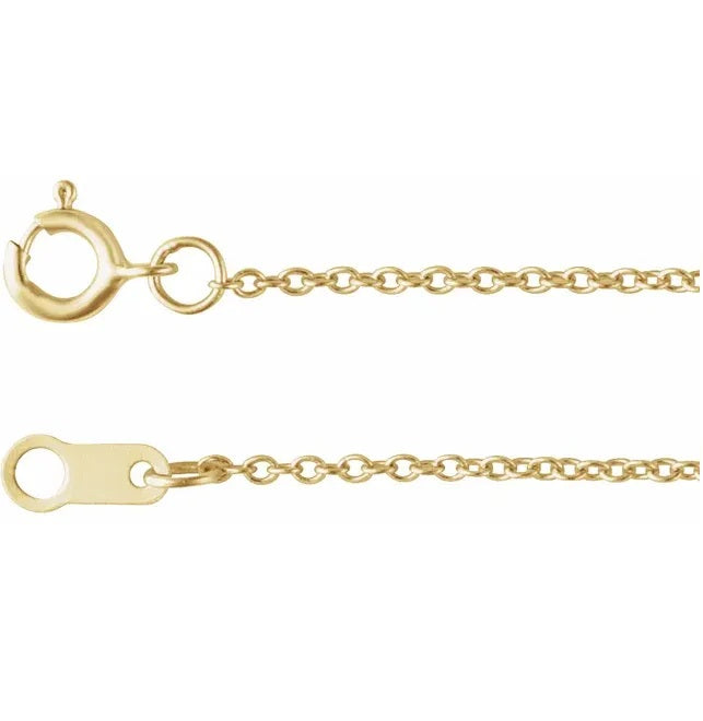 14K Gold Cable Chain
